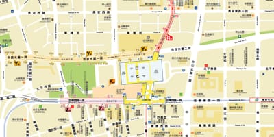Kart av Taipei city kjøpesenter